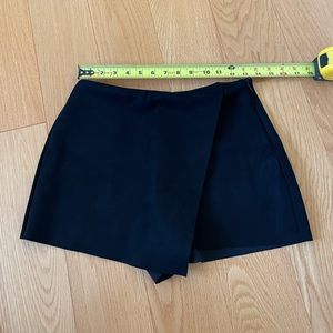 Zara Black Asymmetric Skort